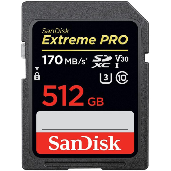 

SANDISK SDXC 512GB Class 10 Extreme Pro Ultimate UHS-I R170/W90MB/s (SDSDXXY-512G-GN4IN)