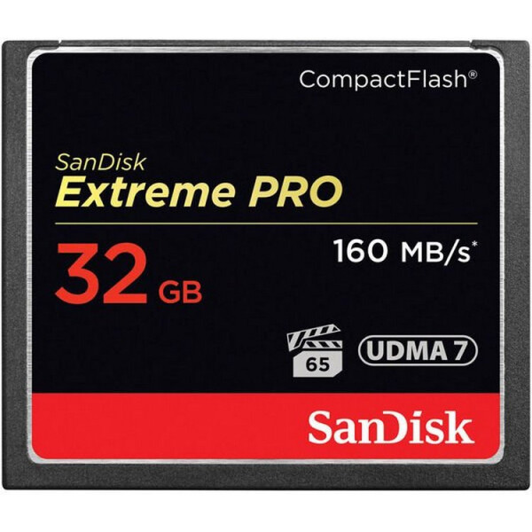 

SanDisk 32GB CF Extreme Pro R160/W150MB/s
