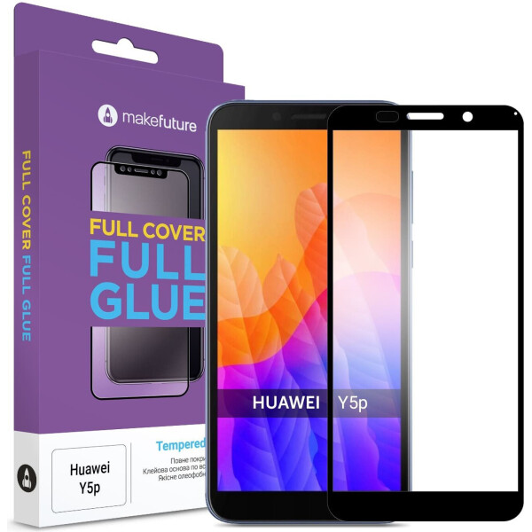 

Защитное стекло MakeFuture Full Cover Full Glue Black для Huawei Y5P