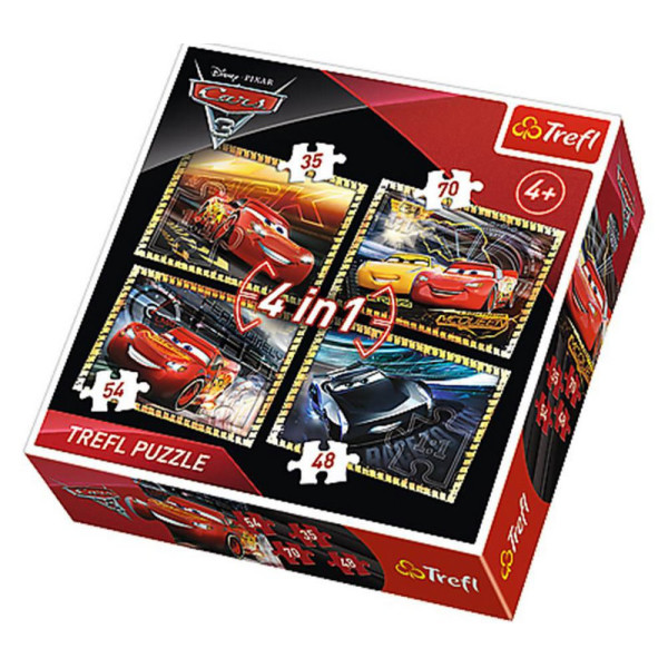 

Пазл Trefl Тачки-3 4 в 1 К гонке готовы (34276)