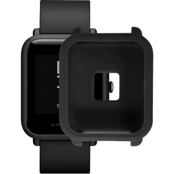 

Силиконовый бампер Smart Band в AmazFit Bip черный