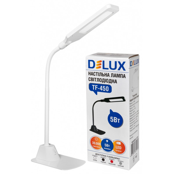 

Настольная лампа DELUX TF-450 5 Вт LED белая (90008940)