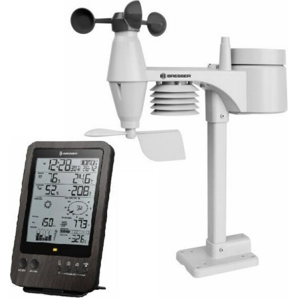 

Метеостанция Bresser Weather Center 5-in-1 WTW Brown (927567)