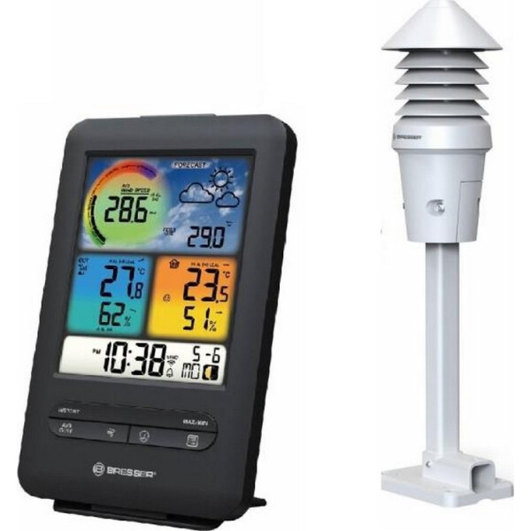 

Метеостанция Bresser WIFI Colour 4-in-1 UV_Light Sensor Black (927566)