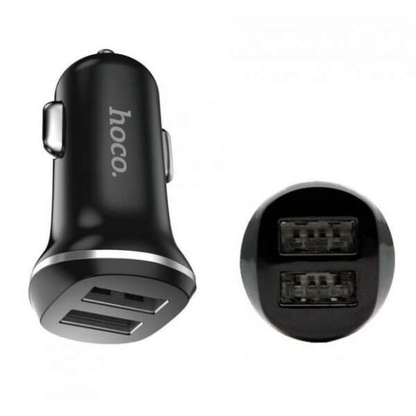 

Автомобильное зарядное устройство 2USB Hoco Z1 Black (2.1A)