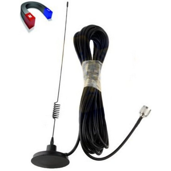 

Антенна на магните Сота GSM 900/1800 RG-58 10 метров N-male