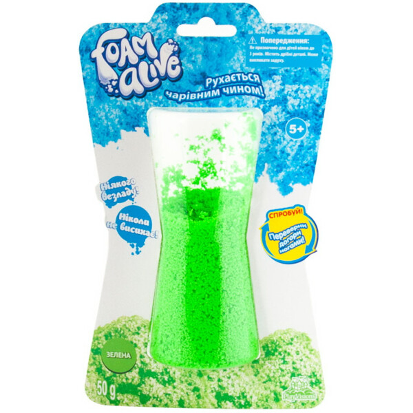 

Воздушная Пена Для Детского Творчества Foam Alive Яркие Цвета Зеленая (5902-1)