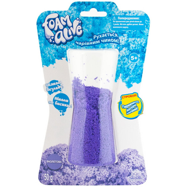

Воздушная Пена Для Детского Творчества Foam Alive Яркие Цвета Фиолетовая (5902-3)