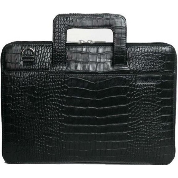 

мужская черная кожаная сумка для MacBook 13" Issa Hara «WEALTHY MAN» B13 (21-00)