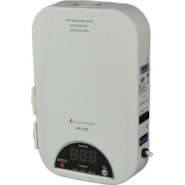 

Стабилизатор напряжения LUXEON SW-2000 белый