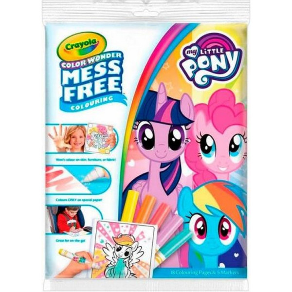 

Книга-раскраска Crayola Color Wonder My Little Pony с фломастерами (75-2398)