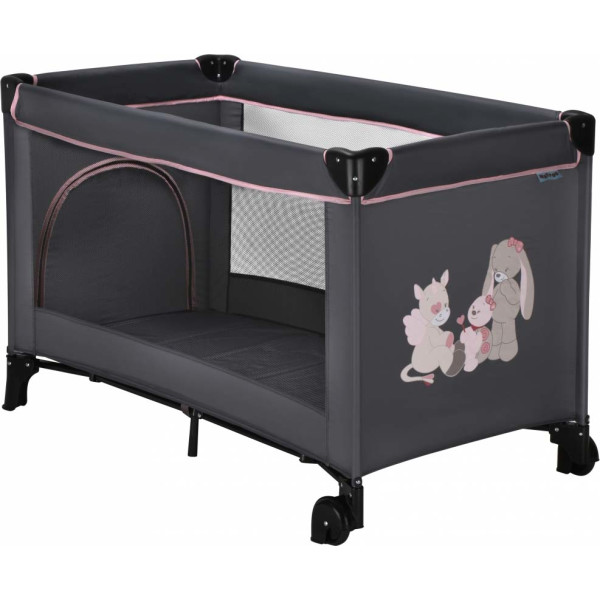 

Манеж Nattou прямоугольный с колесами Нина, Жаде и Лили серый и розовый 10683