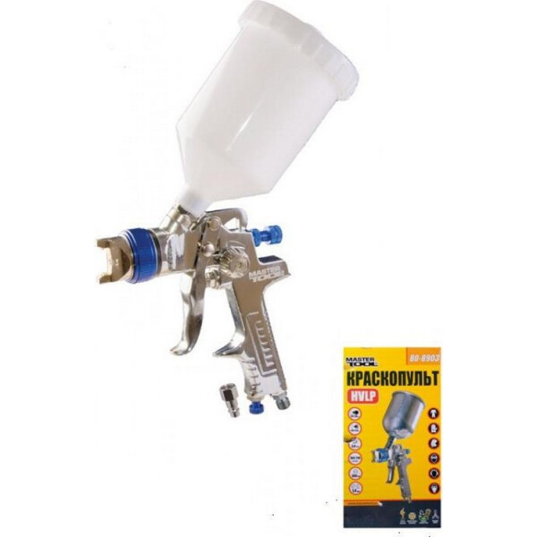 

Краскопульт MasterTool 600 мл. Ø 1,4 мм. 80-8904