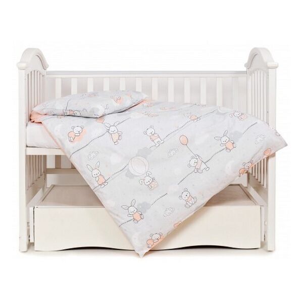 

Комплект постельного белья детский Twins Modern 3040-PM-08, Зайчики розовые
