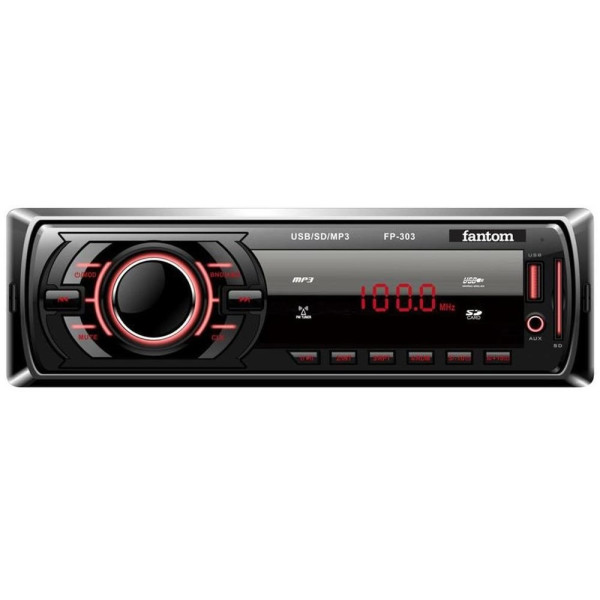 

Автомагнитола Fantom FP-303 Black/Red