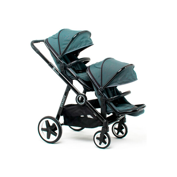 

Детская коляска для двойни прогулочная BabyZz Династия (серая)