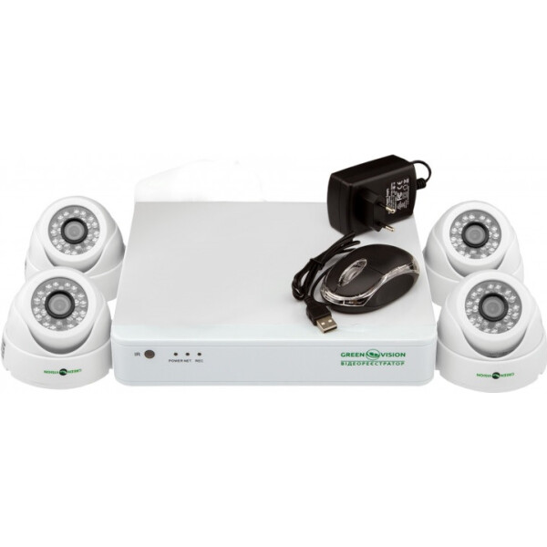 

Комплект видеонаблюдения GreenVision GV-K-G01/04 720Р