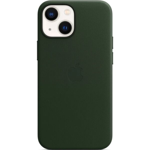 

Чехол Apple Leather Case Sequoia Green для iPhone 13 mini (MM0J3ZE/A)