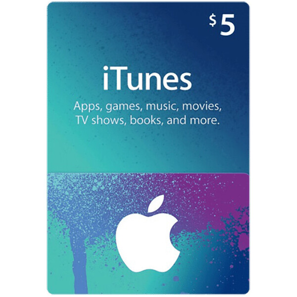 

Подарочная карта iTunes Apple / App Store Gift Card 5 usd, US-регион