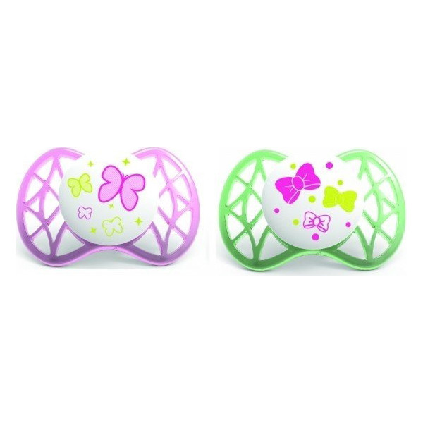 

Пустышка симетрическая Nuvita Air 0м+ 2шт. для девочки NV7061Girl