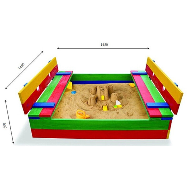 

Детская песочница цветная SportBaby Песочница - 11 1,5х1,5 м