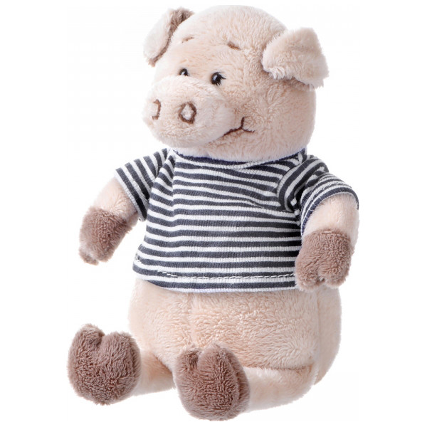 

Мягкая игрушка Same Toy Свинка в тельняшке (черный) 18см THT716