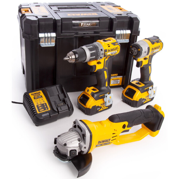 

DeWALT DCD796 + DeWALT DCF887 + DeWALT DCG412 (DCK383P2T)