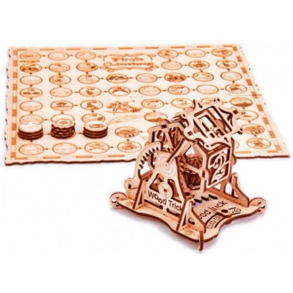 

Колесо фортуны и игра Приключения пиратов, механический 3D-пазл, Wood Trick