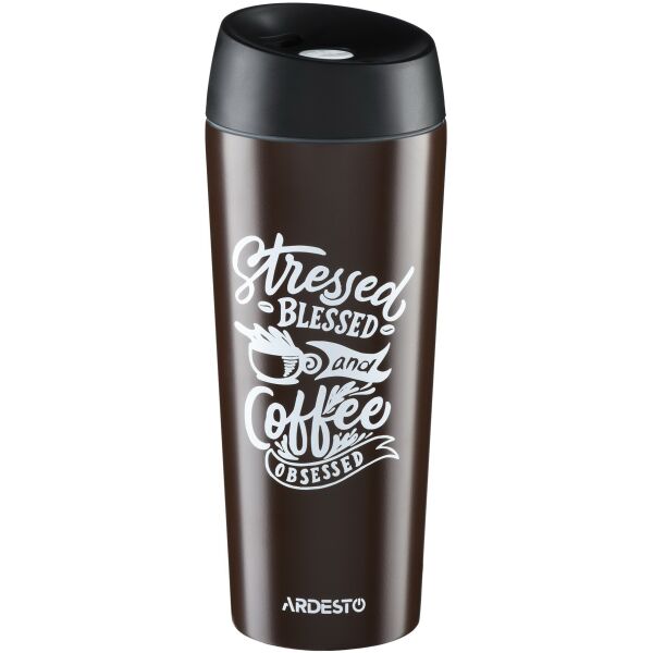 

Термочашка Ardesto Coffee time Cup 450 мл, коричневый, нержавеющая сталь (AR2645DBB)