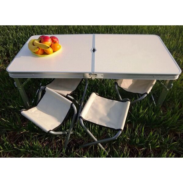 

Стол раскладной с 4 стульями Folding Table (881221) Белый