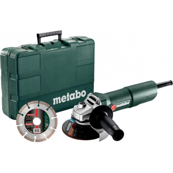 

Болгарка Metabo W 750-125 Set (603605690) + кейс, алмазный диск