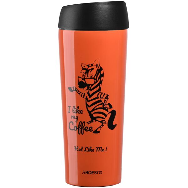 

Термочашка Ardesto Coffee time Zebra 450 мл, оранж, нержавеющая сталь (AR2645DTO)