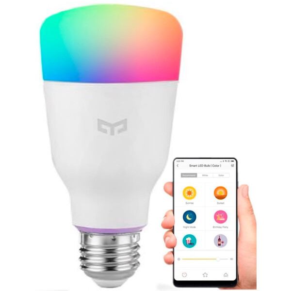 Лампа светодиодная Xiaomi RGB Yeelight LED Colorful Smart Bulb 2 E27 YLDP06YL