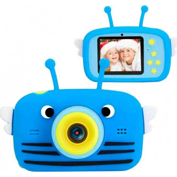 

Цифровой детский фотоаппарат XOKO KVR-100 Bee Dual Lens голубой (KVR-100-BL)