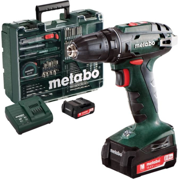 

Дрель-шуруповерт Metabo BS 14,4 Li 2 Акб 2.0 Ач Mobile Workshop