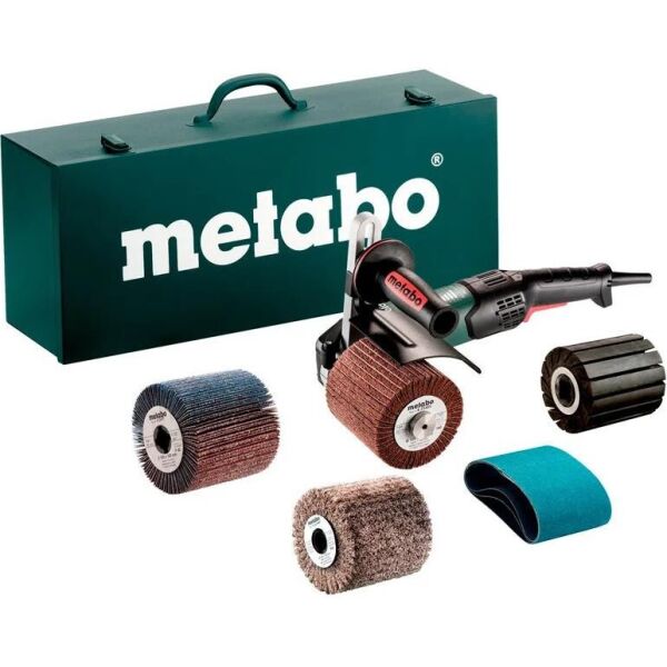 

Щеточная шлифовальная машина Metabo SE 17-200 RT Set + кейс + валик + 3 шлифдиска + 3 шлифленты (602259500)