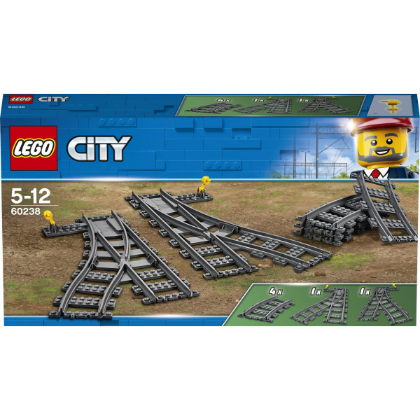Акция на Конструктор LEGO City Железнодорожные стрелки (60238) от Allo UA
