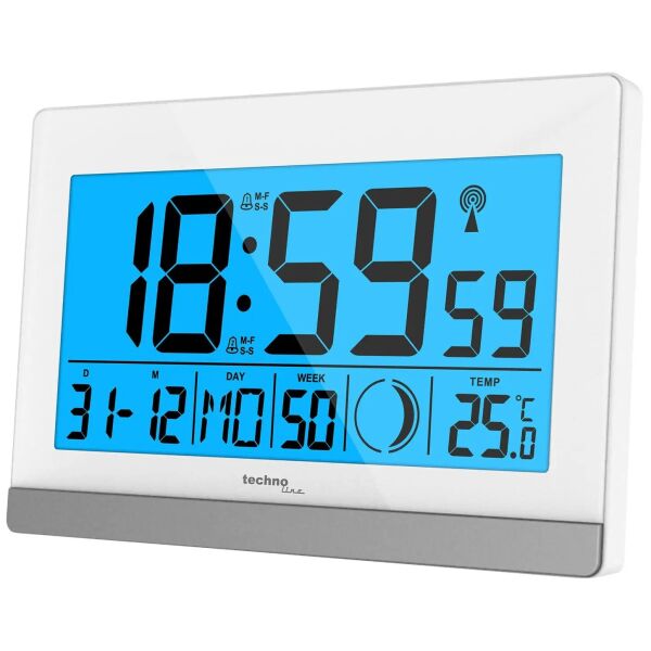 

Часы настольные Technoline WS8056 White/Silver (WS8056)