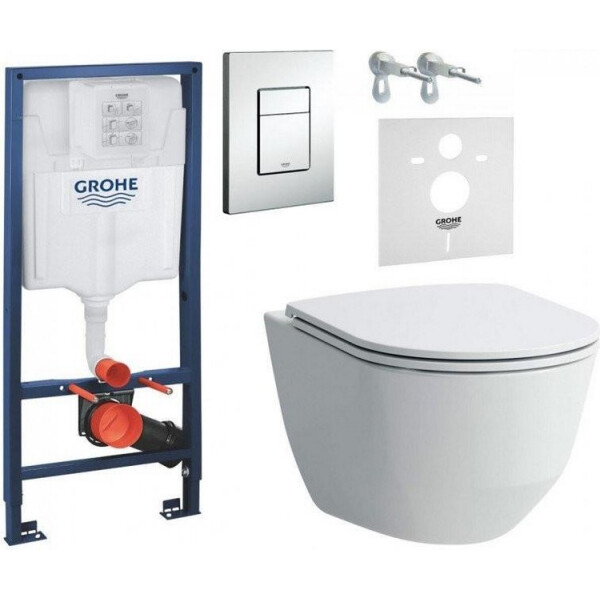 

Инсталляция GROHE Rapid SL с унитазом LAUFEN PRO Rimless Slim + звукоизоляционный комплект, H8669570000001+38772001+37131000