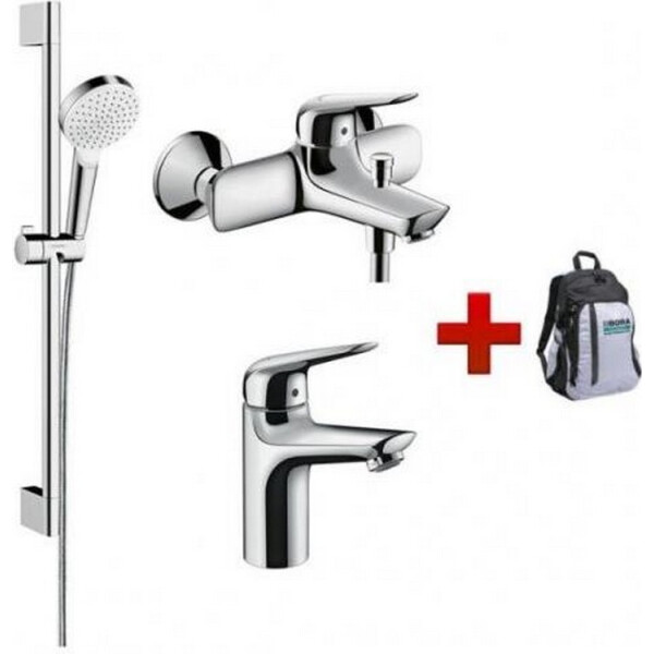 

Набор смесителей HANSGROHE Novus 3 в 1 (71030000+71040000+26533400) + рюкзак, 71041111
