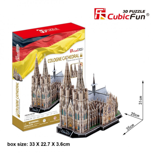 

Конструктор 3D пазл Cubic Fun Кельнский Собор (MC160h)