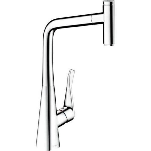 

Смеситель для кухни HANSGROHE METRIS SELECT с выдвижным изливом, 14857000