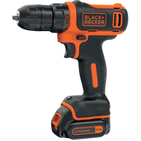 

Дрель-шуруповерт BLACK + DECKER, 10,8 В / 1,5 Ач. BDCDD12KB