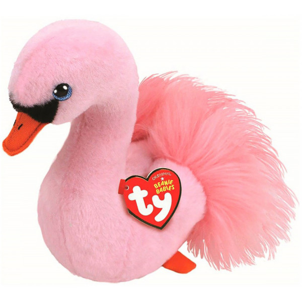 

Мягкая игрушка TY Toys Beanie Babies Розовый лебедь Odette 15см