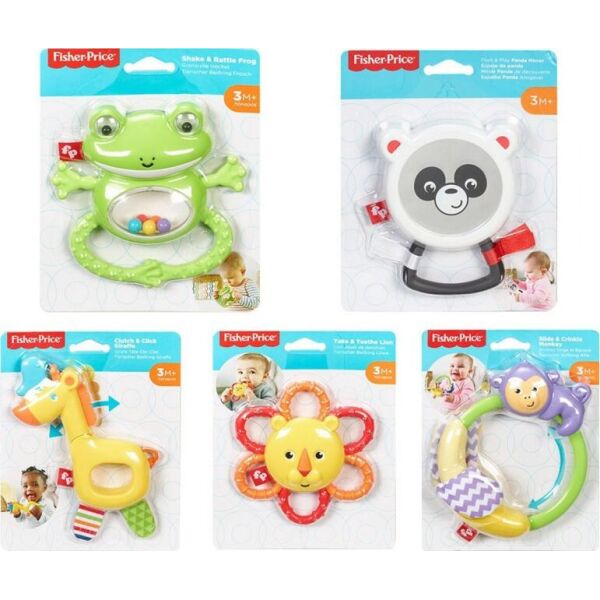 

Погремушка-прорезыватель Fisher-Price Тропические друзья (в ассорт) (GGF02)
