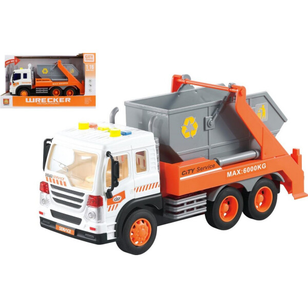 

Машинка фрикционная мусоровоз, свет,звук WENYI (WY340B)
