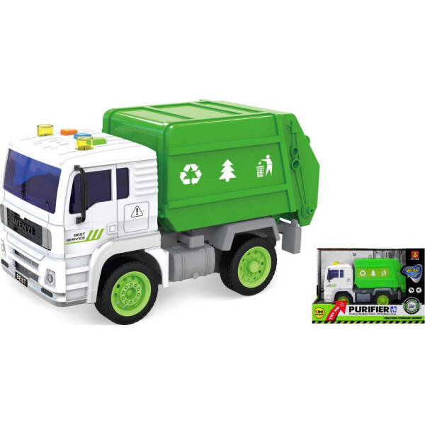 

Машинка фрикционная мусоровоз, свет,звук WENYI (WY520A)