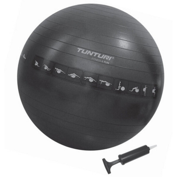 

Фитбол Tunturi Gymball 65 cm Anti Burst, чёрный (антиразрыв) (14TUSFU142)