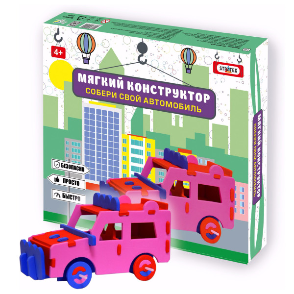 

Мягкий конструктор Strateg Авто-джип (6104)