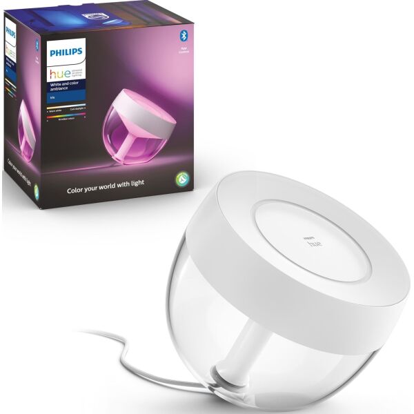 

Настольная лампа-смарт Philips Hue Iris, 2000K-6500K, Color RGB, Bluetooth, диммируемая, белая (929002376101)